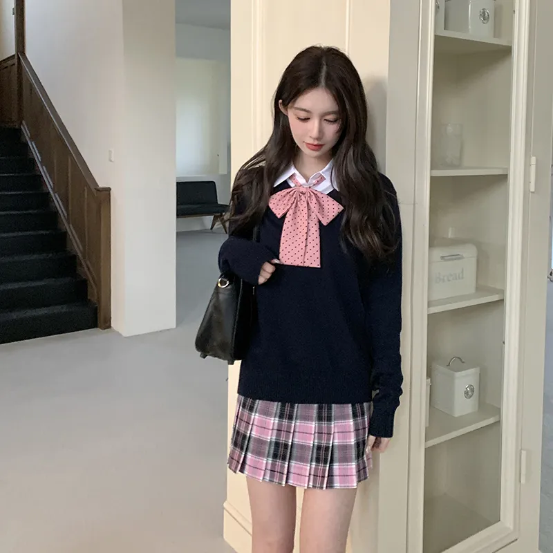 Tokyo Season Uniform Women's Gift Box Set Dark Blue+Gray Pink-3