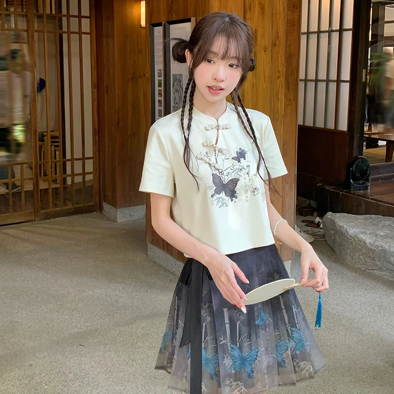 Tokyo Season Hanfu Women's Gift Box Set Apricot+Black-2