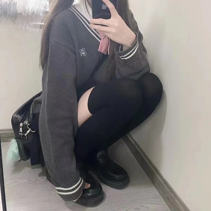 Tokyo Season Sweater Fall Winter Women's Gray-2