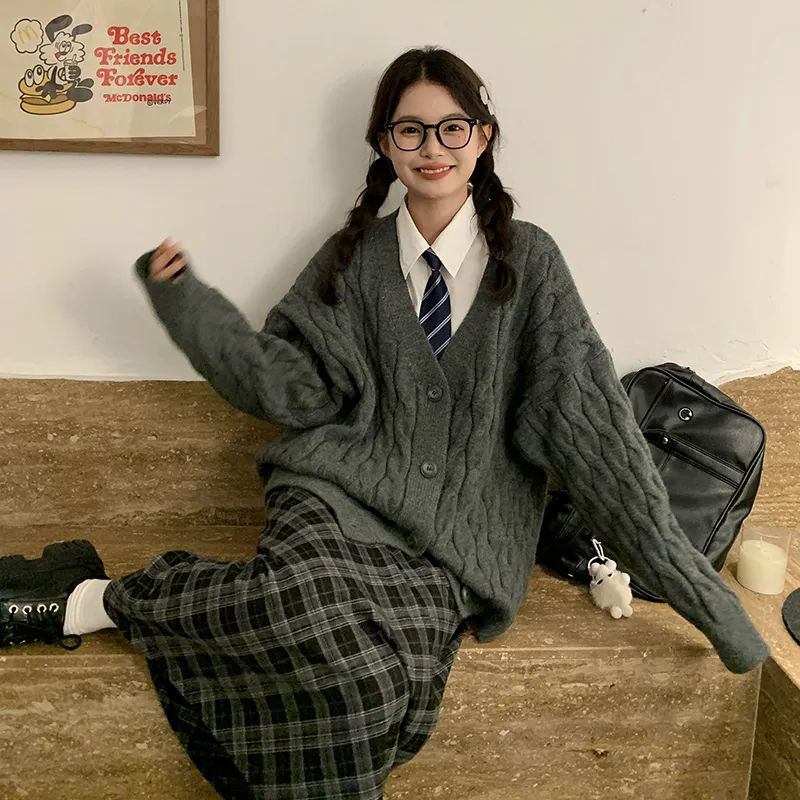 Tokyo Season Knitwear Unisex Dark Gray-12