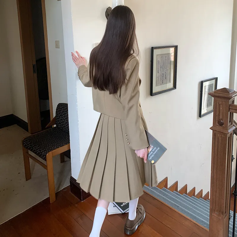 Tokyo Season Casual Long Skirt Women's Brown-2