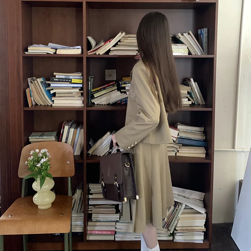 Tokyo Season Casual Long Skirt Women's Brown-3