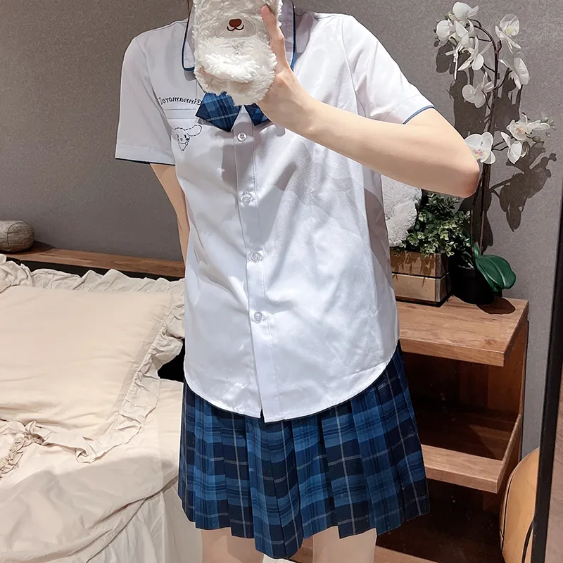 Tokyo Season Casual Short Skirts Women's Whale Fall, Plaid Skirt-39
