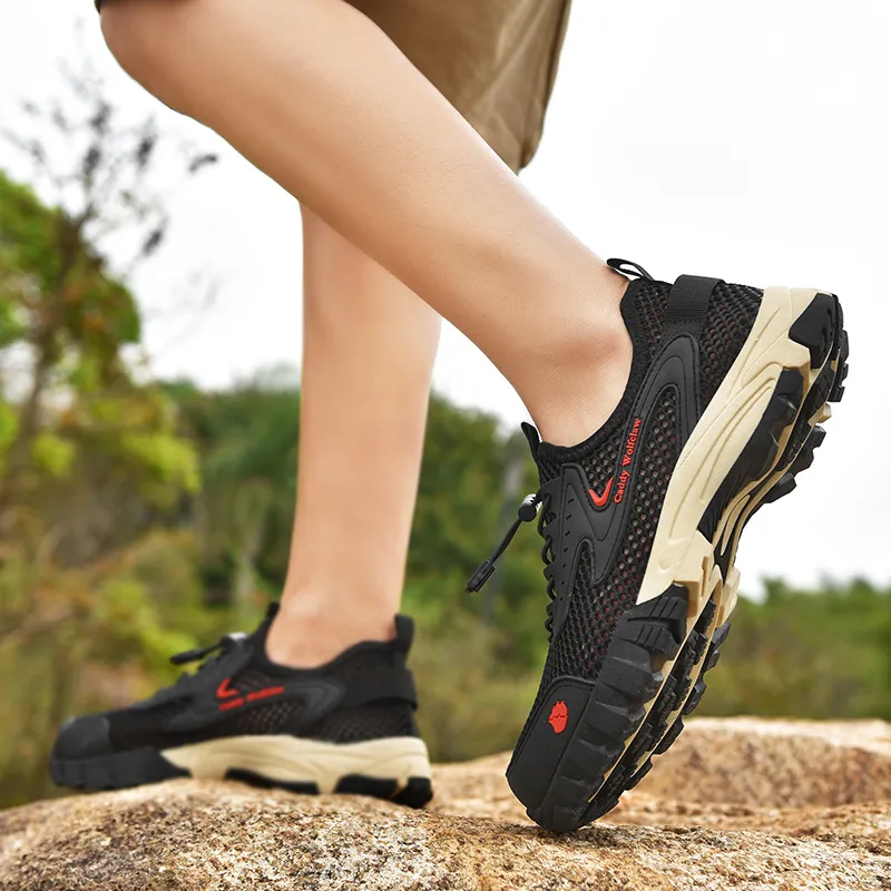 Caddy Wolfclaw Cushioned Slip Resistant Breathable Trekking Shoes Men's-15