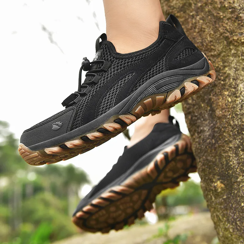 Caddy Wolfclaw Cushioned Breathable Coverage Impact-Resistant Low-Top Hiking Shoes Men's-4