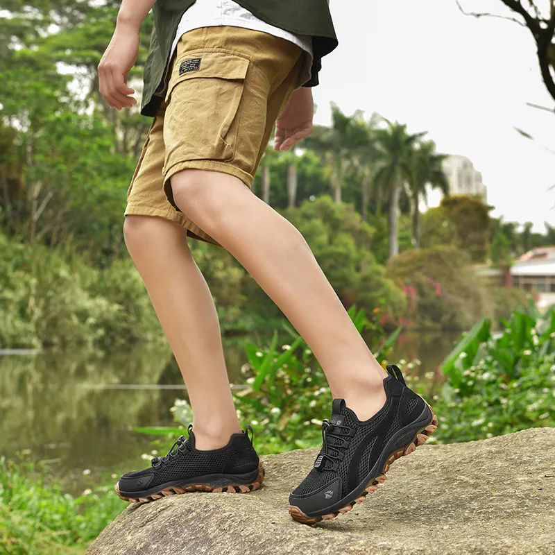Caddy Wolfclaw Cushioned Breathable Coverage Impact-Resistant Low-Top Hiking Shoes Men's-6