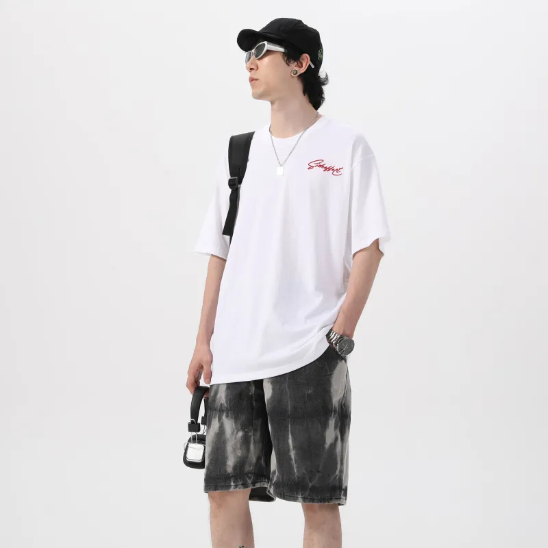 SIDEEFFECT Short Sleeved T Shirts Unisex Summer-4