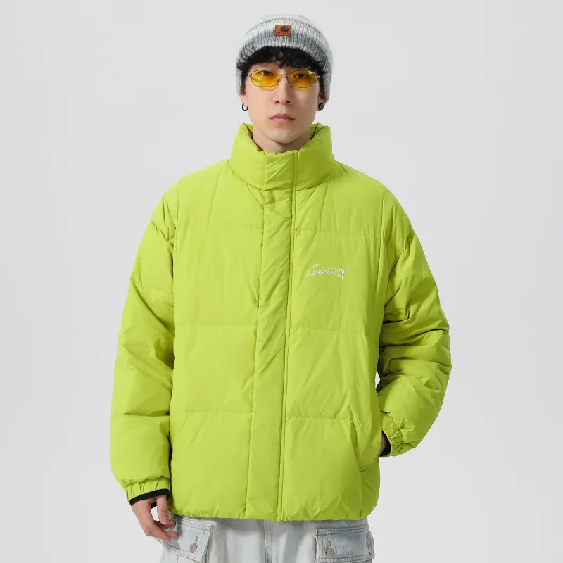 SIDEEFFECT Down Jacket Coat Winter Unisex Black-18