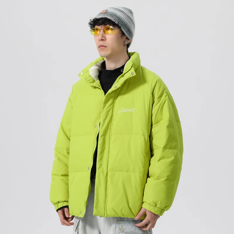 SIDEEFFECT Down Jacket Coat Winter Unisex Black-19