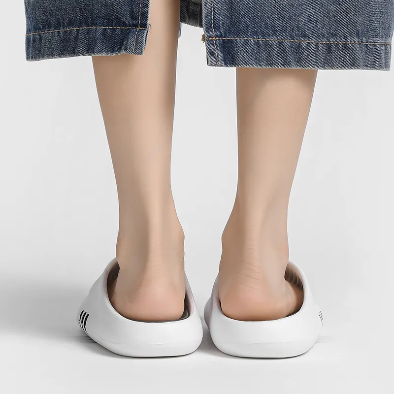 NB CROSS Slide Slippers Unisex White/Black-6