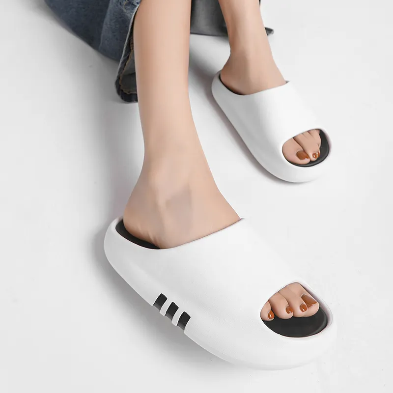 NB CROSS Slide Slippers Unisex White/Black-8