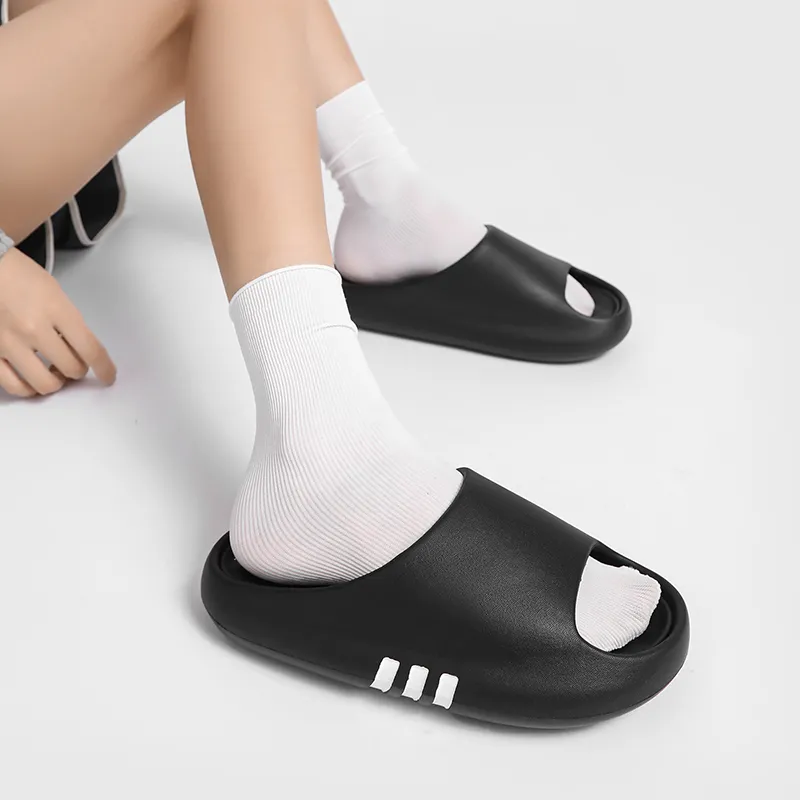 NB CROSS Slide Slippers Unisex White/Black-18