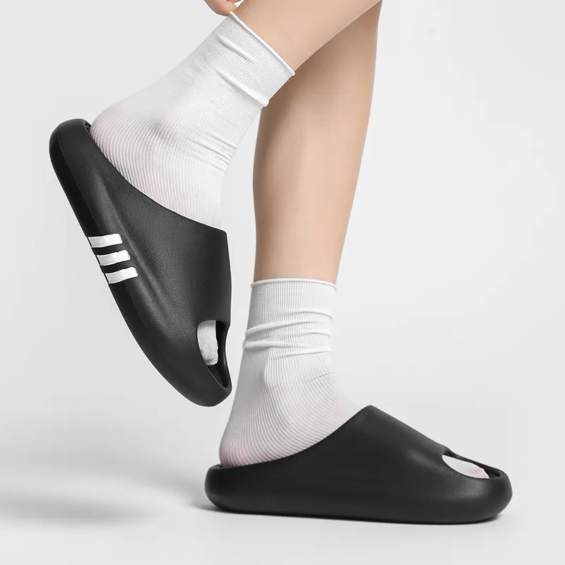 NB CROSS Slide Slippers Unisex White/Black-16
