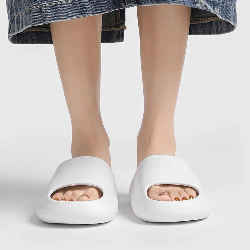 NB CROSS Slide Slippers Unisex White/Black-4