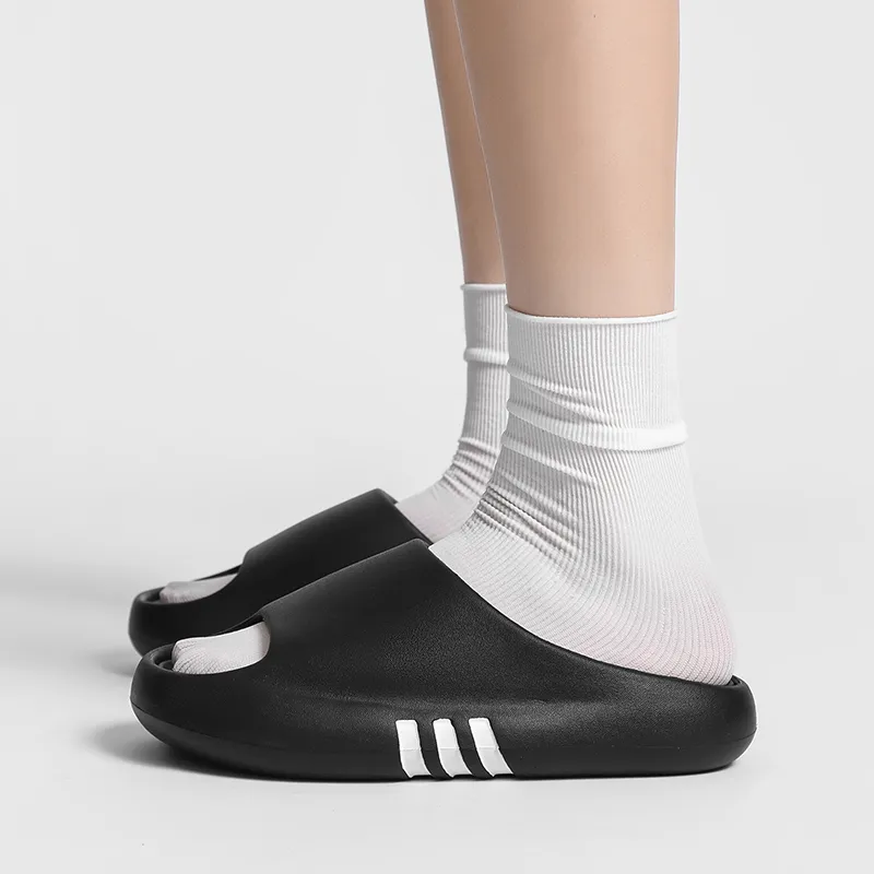 NB CROSS Slide Slippers Unisex White/Black-14