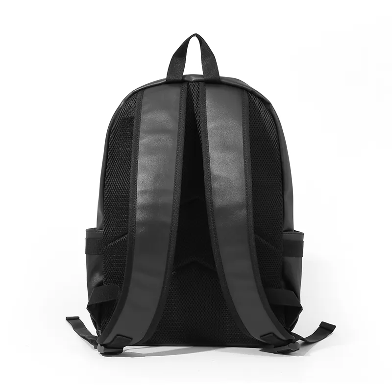 MASTER CANVAS Leather Backpack Tubas Unisex Black-1
