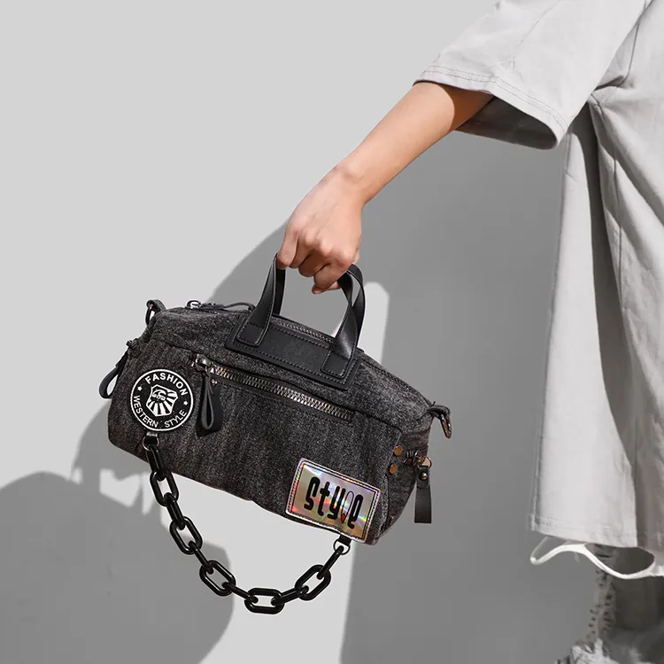 MASTER CANVAS Fabric Messenger Bag Shoulder Bag Handbag Regular Unisex Gray-9