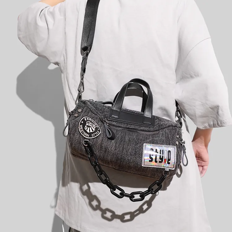 MASTER CANVAS Fabric Messenger Bag Shoulder Bag Handbag Regular Unisex Gray-8