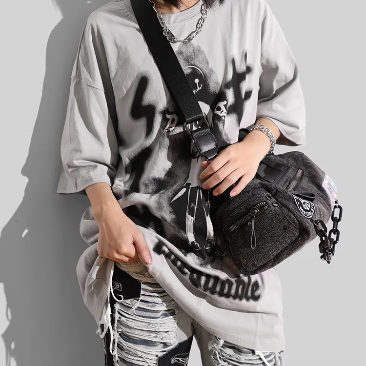 MASTER CANVAS Fabric Messenger Bag Shoulder Bag Handbag Regular Unisex Gray-6