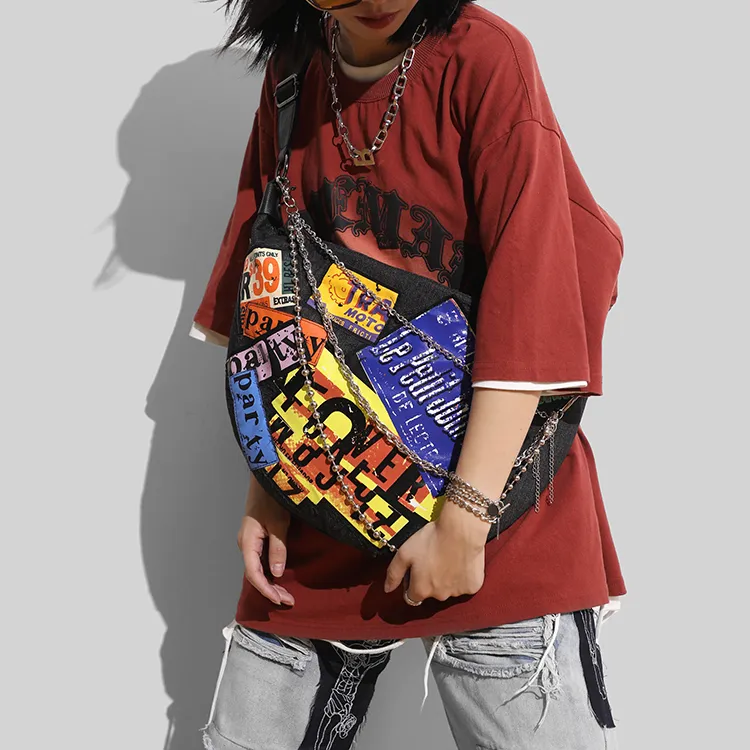 MASTER CANVAS Polyester Dumpling Bag Shoulder Bag Crossbody Bag Regular Unisex Black-3