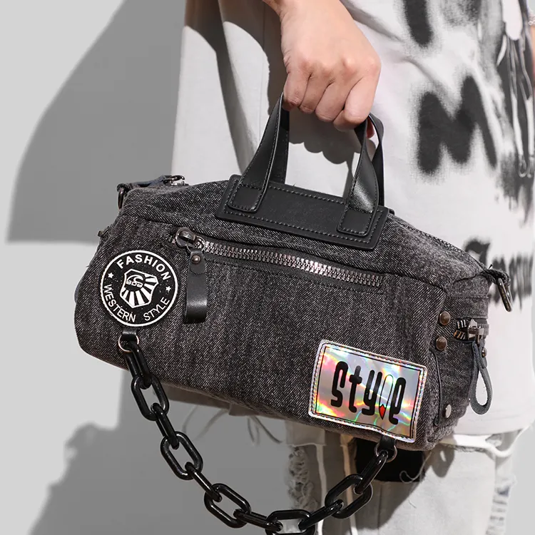 MASTER CANVAS Fabric Messenger Bag Shoulder Bag Handbag Regular Unisex Gray-7