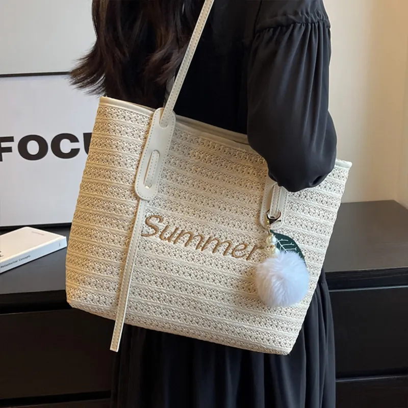 Old Man's Head Fabric, Synthetic Leather Tote Handbag, Shoulder Bag Women's White-2