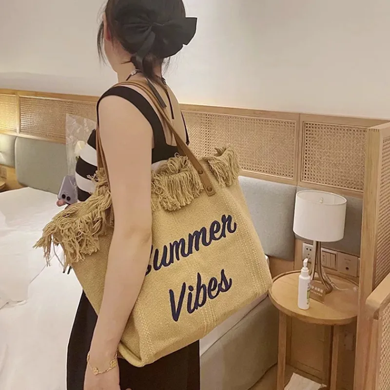 Old Man's Head Canvas One Shoulder Handbag Tote Regular Women's Multicolor-2