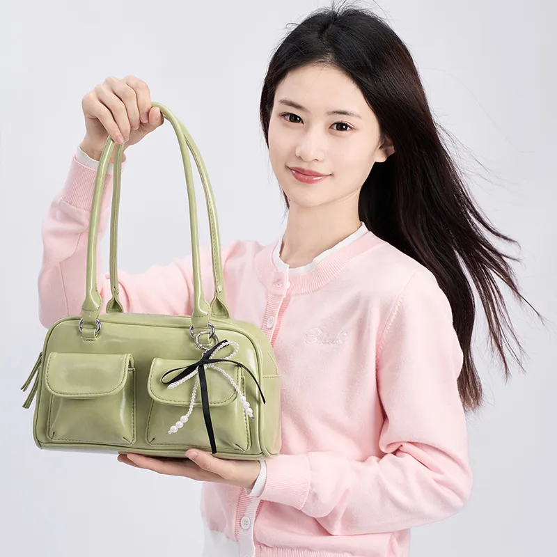 Old Man's Head Polyurethane Synthetic Leather Shoulder Bag Women's Multicolor-6