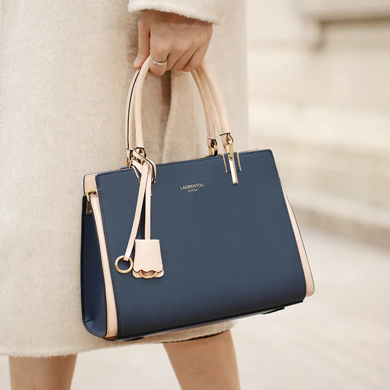 Old Man's Head Cow Leather Tote Bag Crossbody Bag One Shoulder Handbag Regular Women's Multicolor-30
