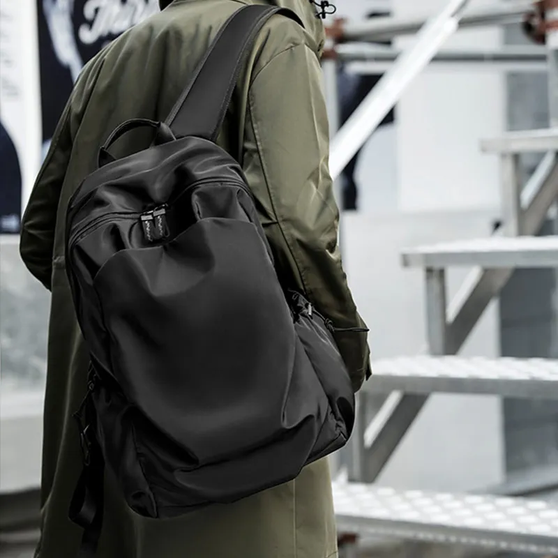 Old Man's Head Fabric Backpack Regular Men Multicolor-4