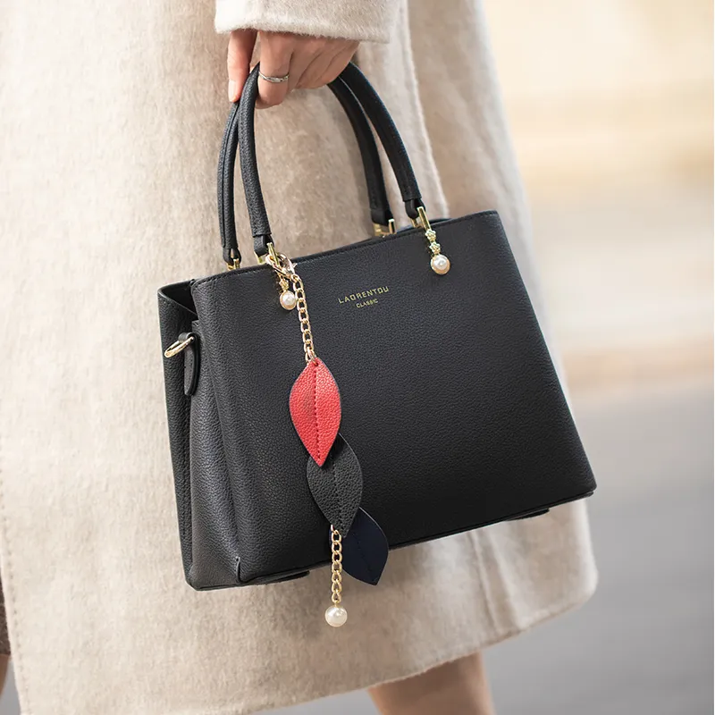 Old Man's Head Cow Leather Tote Bag Crossbody Bag One Shoulder Handbag Regular Women's Multicolor-1