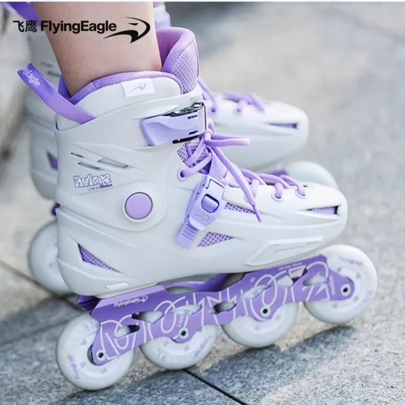 FLYING EAGLE Inline Skates Women's White Purple-3