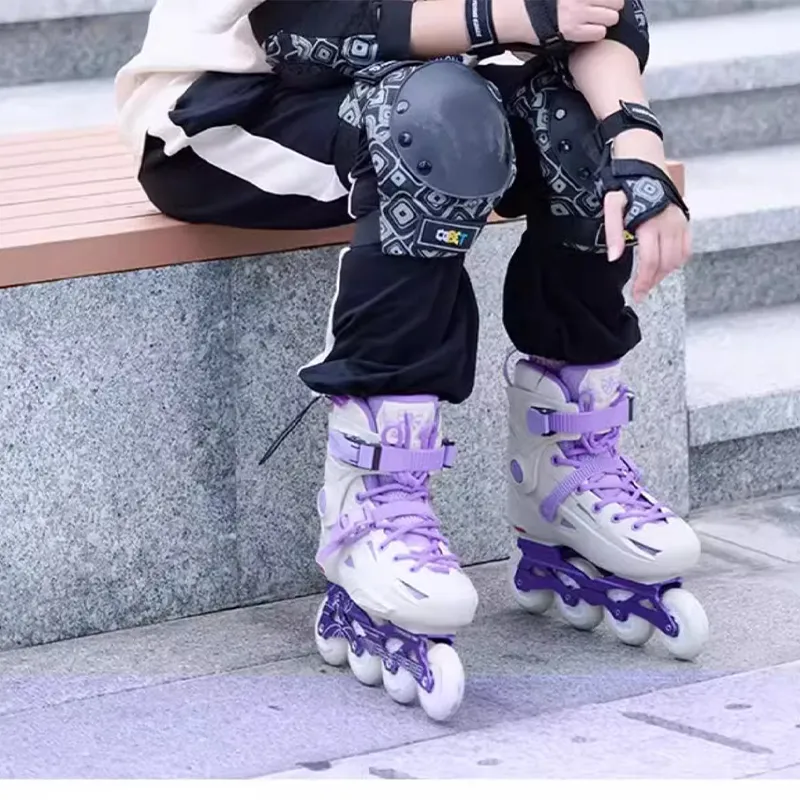 FLYING EAGLE Inline Skates Unisex Purple White-4