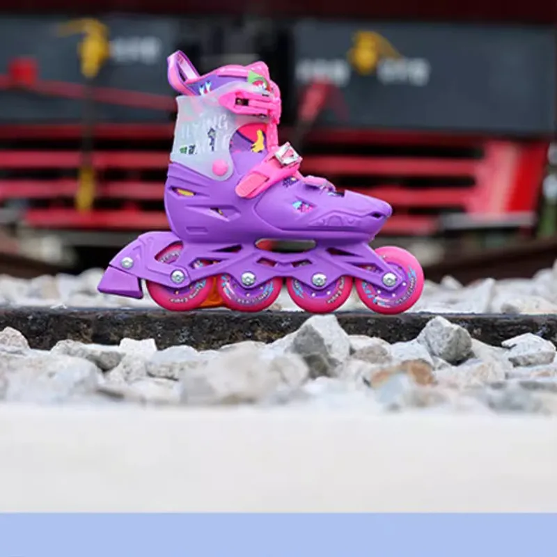 FLYING EAGLE Inline Skates Kids' Pink Purple Wheel-5