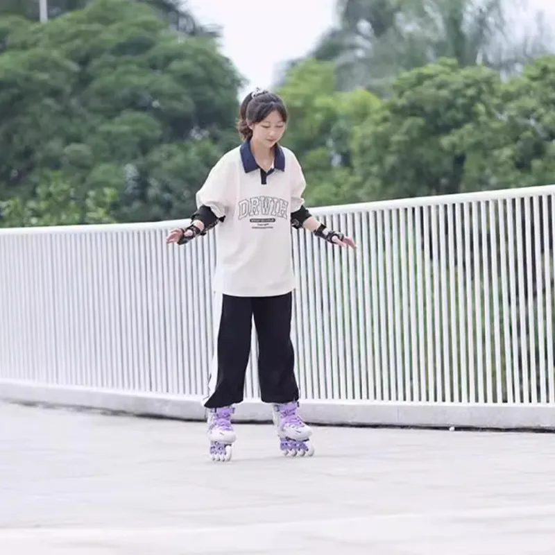FLYING EAGLE Inline Skates Unisex White Purple-6