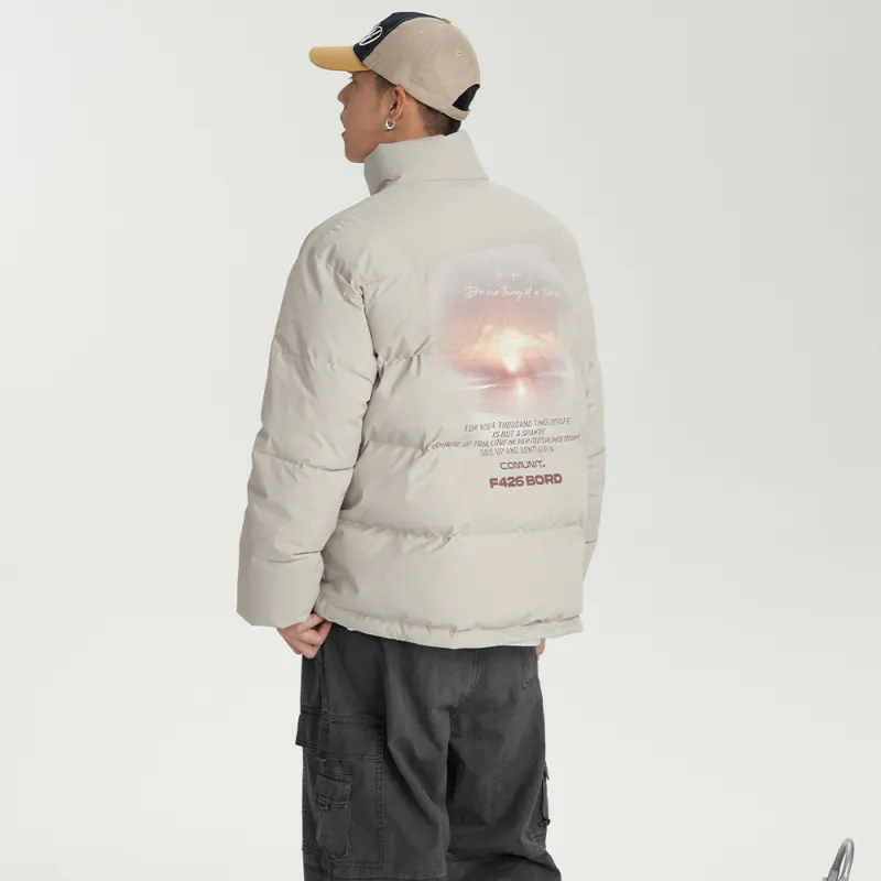 F426 Puffer Jackets Unisex Gray-3