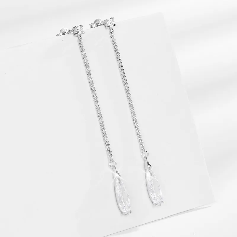 RUOK S925 Silver Earrings Women's-4