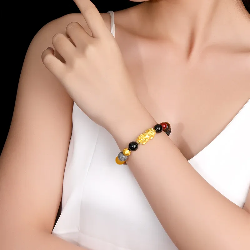 RUOK Beaded Bracelet Wooden Unisex-2