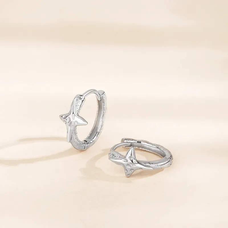 RUOK 925 Sterling Silver Earrings Women's-3