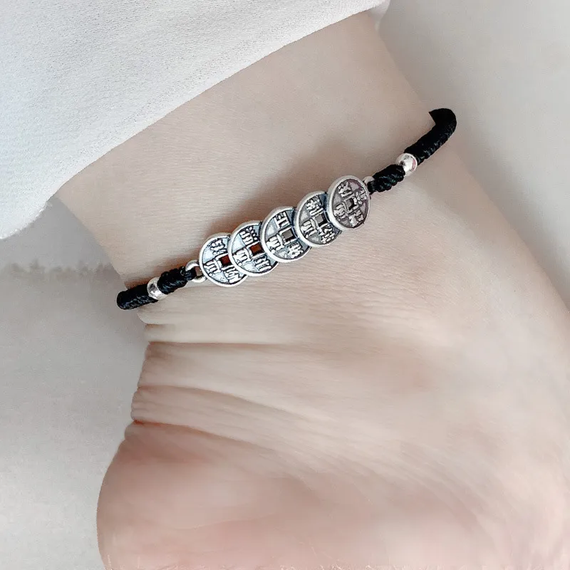 RUOK S999 Fine Silver Anklets Unisex-1