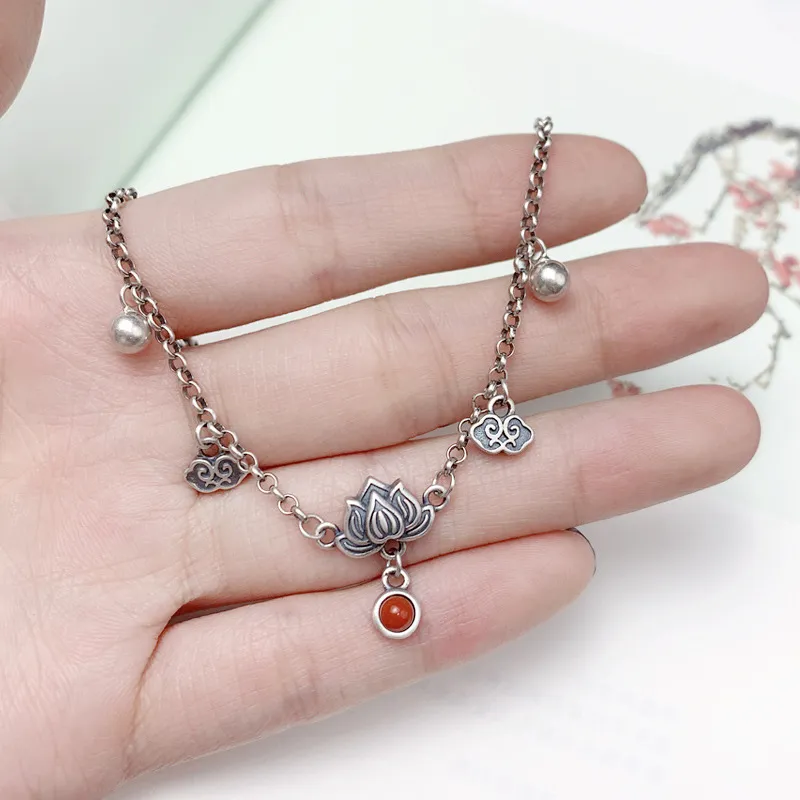 RUOK S925 Silver Anklets Women's-2