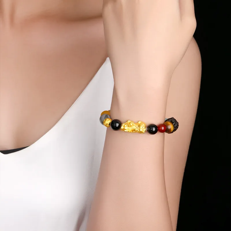 RUOK Beaded Bracelet Wooden Unisex-1