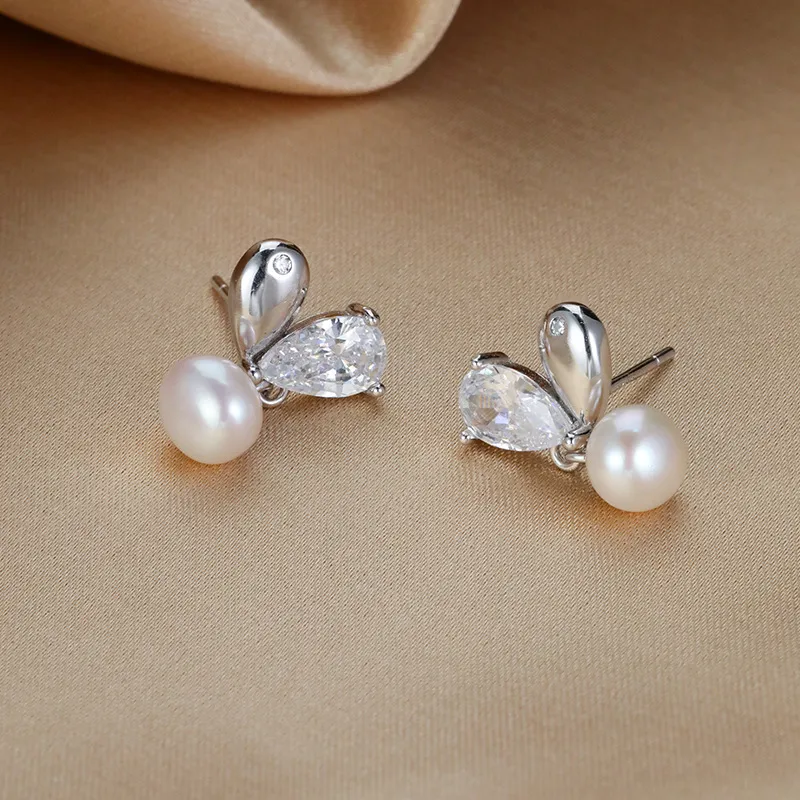 RUOK S925 Stud Earrings Women's-3