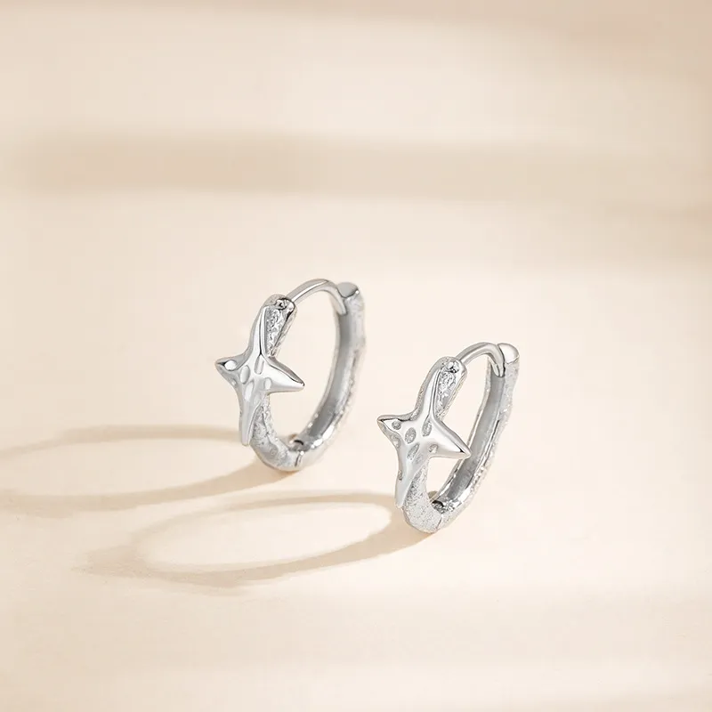 RUOK 925 Sterling Silver Earrings Women's-2