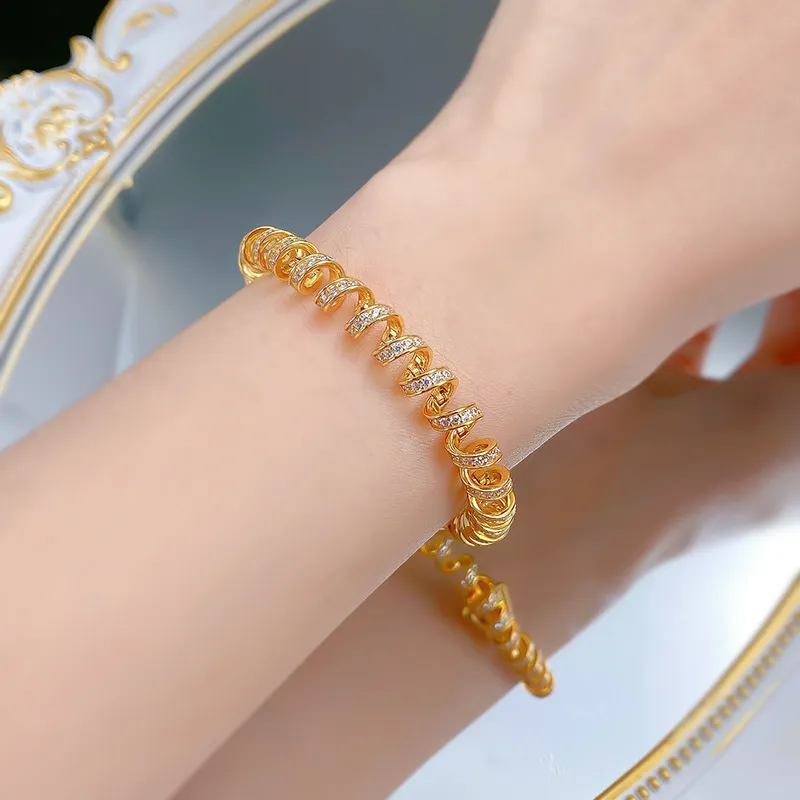 RUOK S925 Silver Bracelets Women's-4