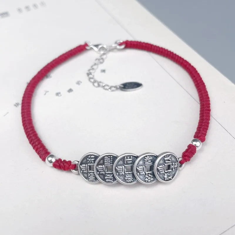 RUOK S999 Fine Silver Anklets Unisex-5