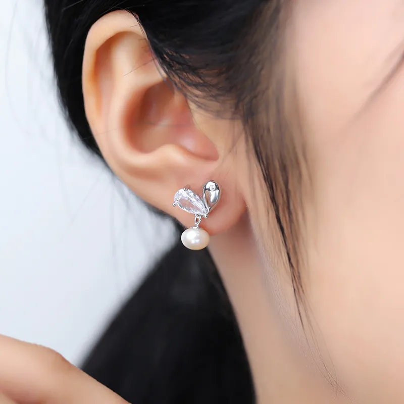 RUOK S925 Stud Earrings Women's-4
