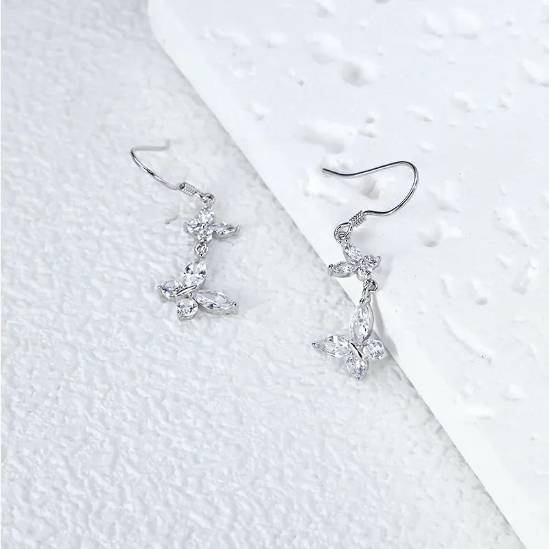 RUOK S925 Silver Earrings Women's-3