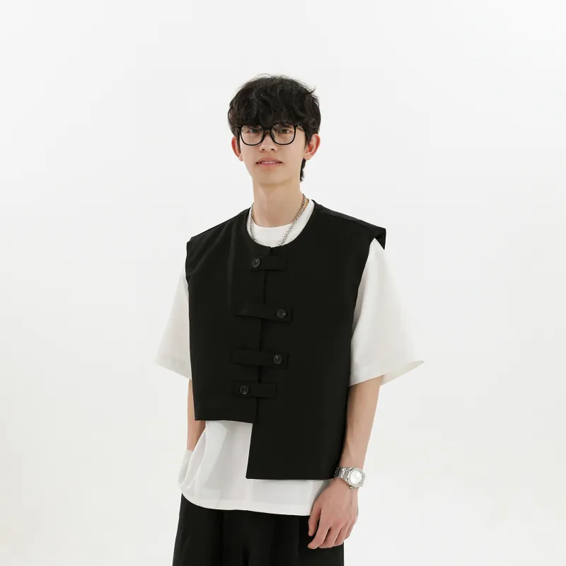 WELTER EXPERIMENT Fashion Minimalist Style Vest Unisex-12