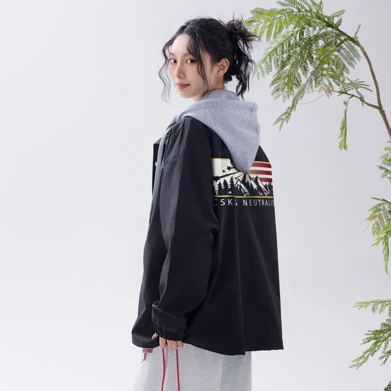 CSKS Jackets Coats Unisex Black Gray-5